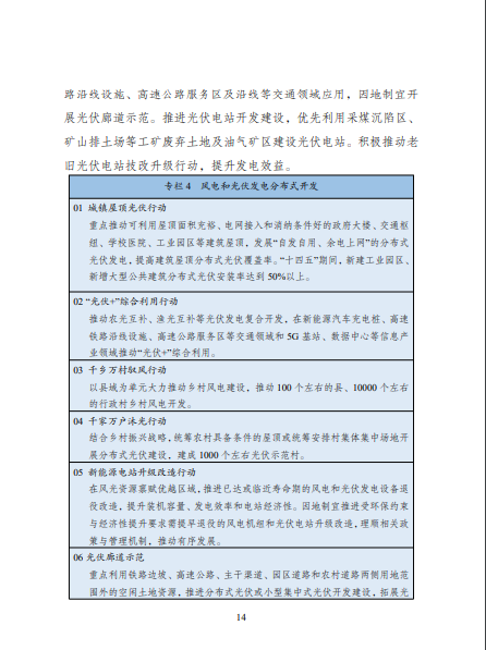 發(fā)改委、能源局等九部委聯(lián)合印發(fā)發(fā)布“十四五”可再生能源規(guī)劃！