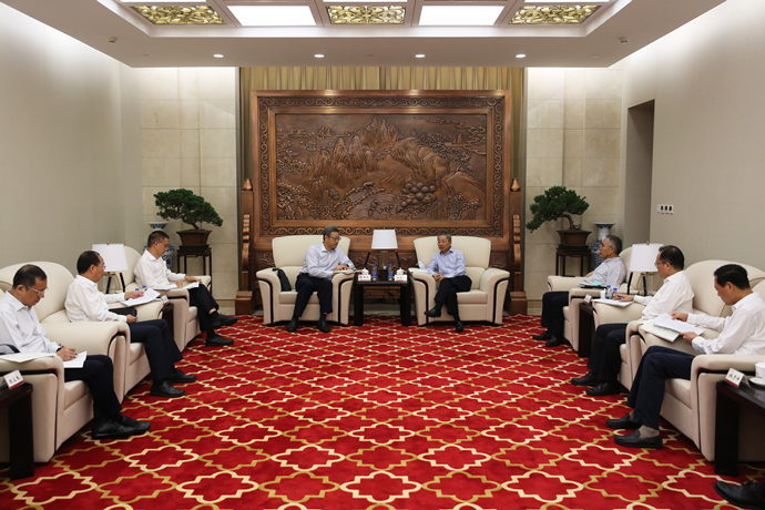錢智民拜訪農(nóng)發(fā)行黨委書記、董事長錢文揮