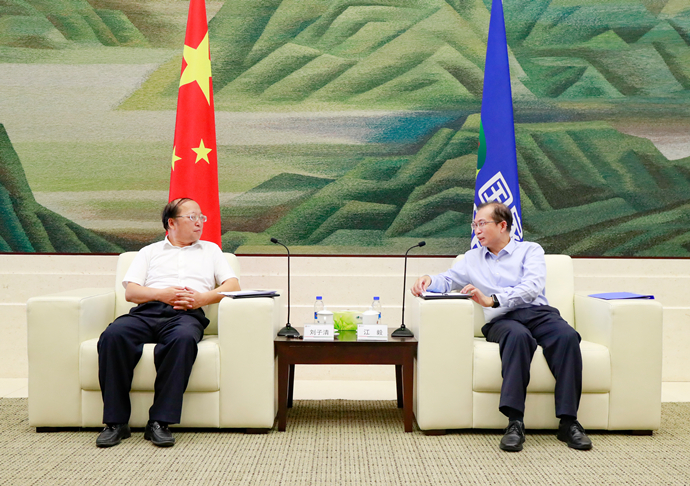 國家電投總經(jīng)理、黨組副書記江毅會見湖北省武漢市委常委、武漢經(jīng)開區(qū)工委書記劉子清