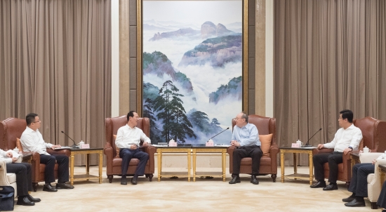 中國電建集團公司黨委書記、董事長丁焰章拜會福建省委書記尹力、省長趙龍