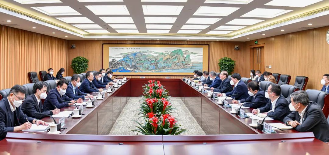 鄒磊、劉明勝與國家電網(wǎng)董事長辛保安、總經(jīng)理張智剛會談
