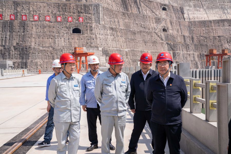 國資委黨建局局長、央企團工委書記姚煥調(diào)研白鶴灘水電站