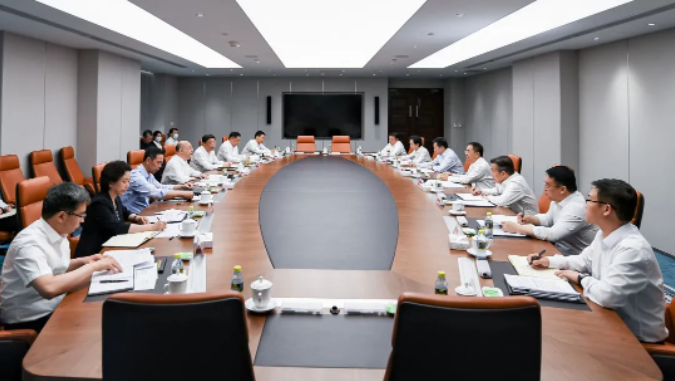 鄒磊、劉明勝與河北省省長王正譜會談