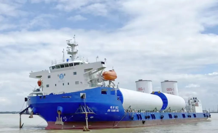 46套全部發(fā)運(yùn)！文船重工承建粵電陽江青洲風(fēng)電場(chǎng)塔筒交付完畢