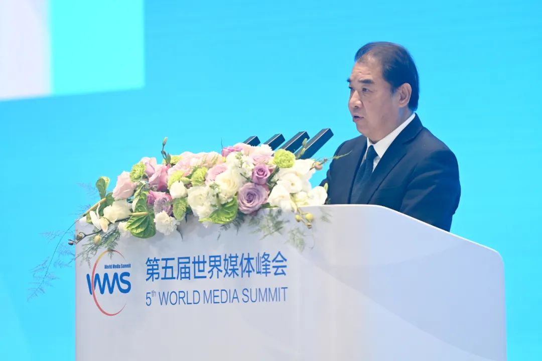 南方電網(wǎng)公司董事長、黨組書記孟振平在第五屆世界媒體峰會上作主旨發(fā)言