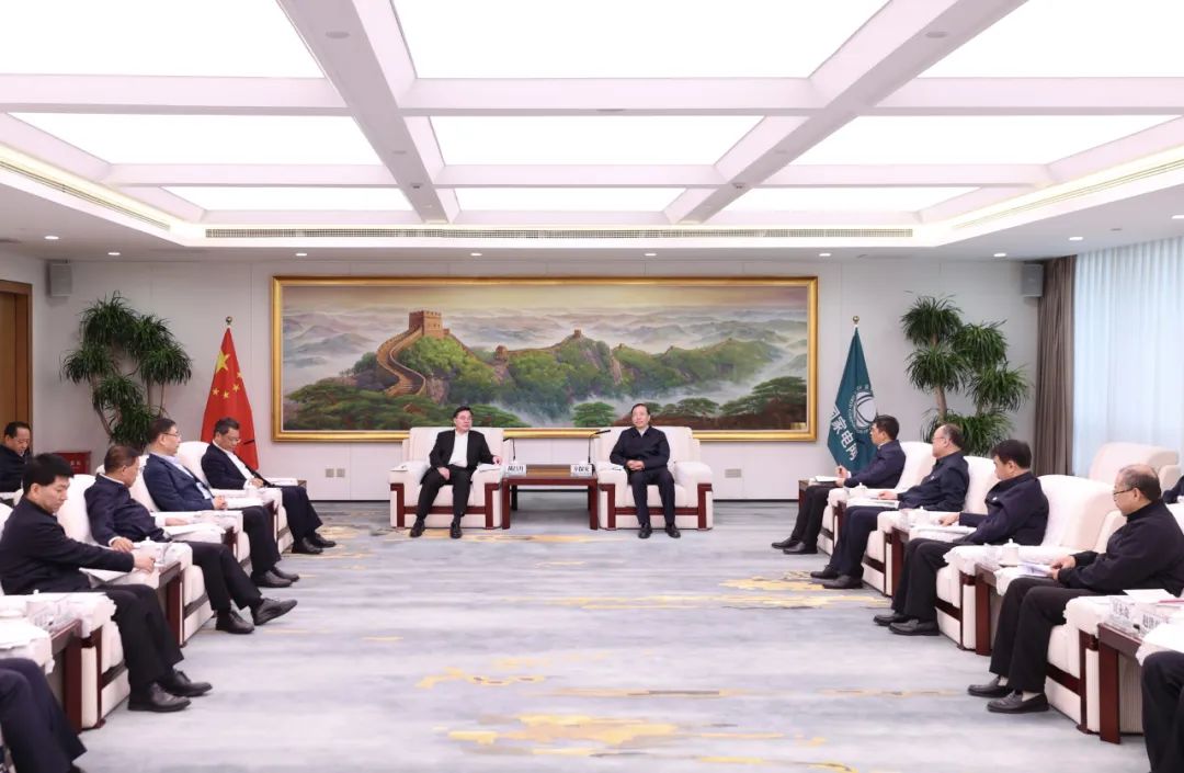 國家電網(wǎng)公司董事長辛保安與甘肅省委書記胡昌升、省長任振鶴會談