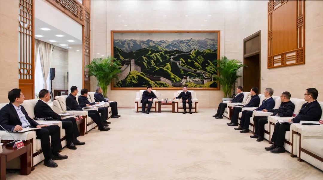 大唐集團董事長、黨組書鄒磊與國家電網(wǎng)董事長、黨組書記張智剛會談
