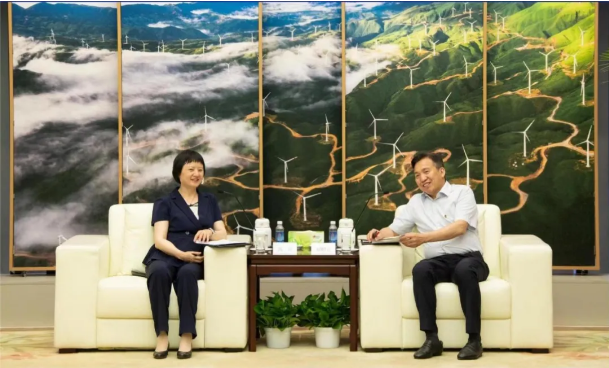 國家電投黨組書記、董事長(zhǎng)劉明勝會(huì)見運(yùn)達(dá)股份黨委書記、董事長(zhǎng)高玲