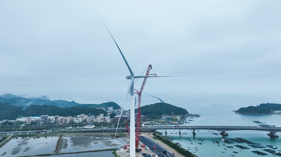 全球最大功率海上風電機組，每轉(zhuǎn)一圈可產(chǎn)生38度