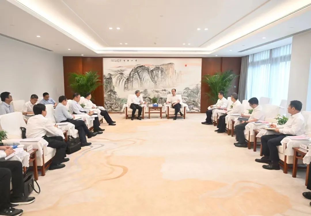 中國電建黨委書記、董事長丁焰章會見南瑞集團董事長、黨委書記山社武