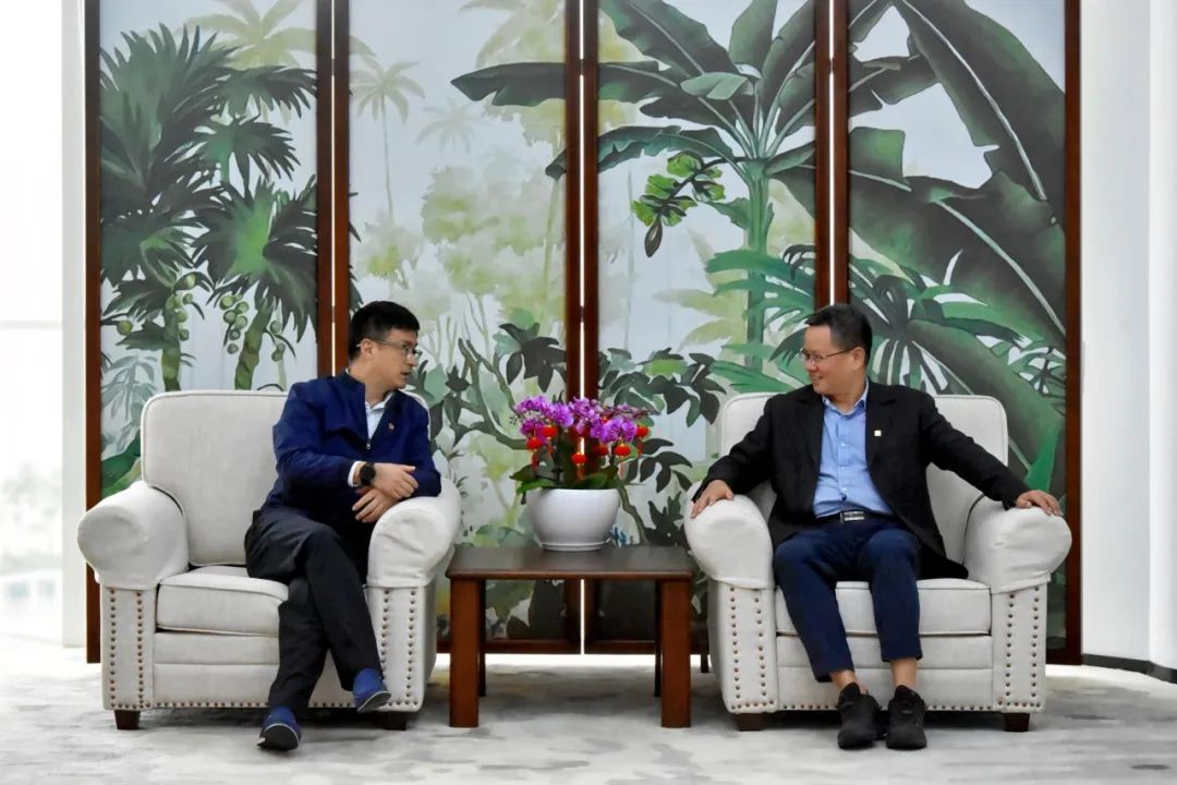 國(guó)電投海南公司黨委副書記、總經(jīng)理劉波濤拜訪大唐海南公司黨委書記、董事長(zhǎng)王俊啟