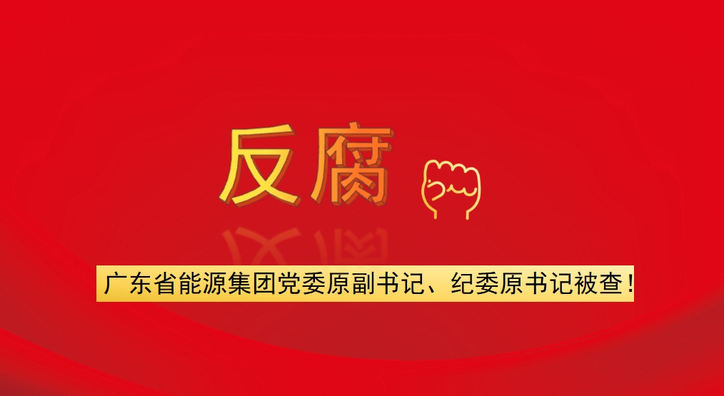 廣東省能源集團(tuán)黨委原副書記、紀(jì)委原書記被查！