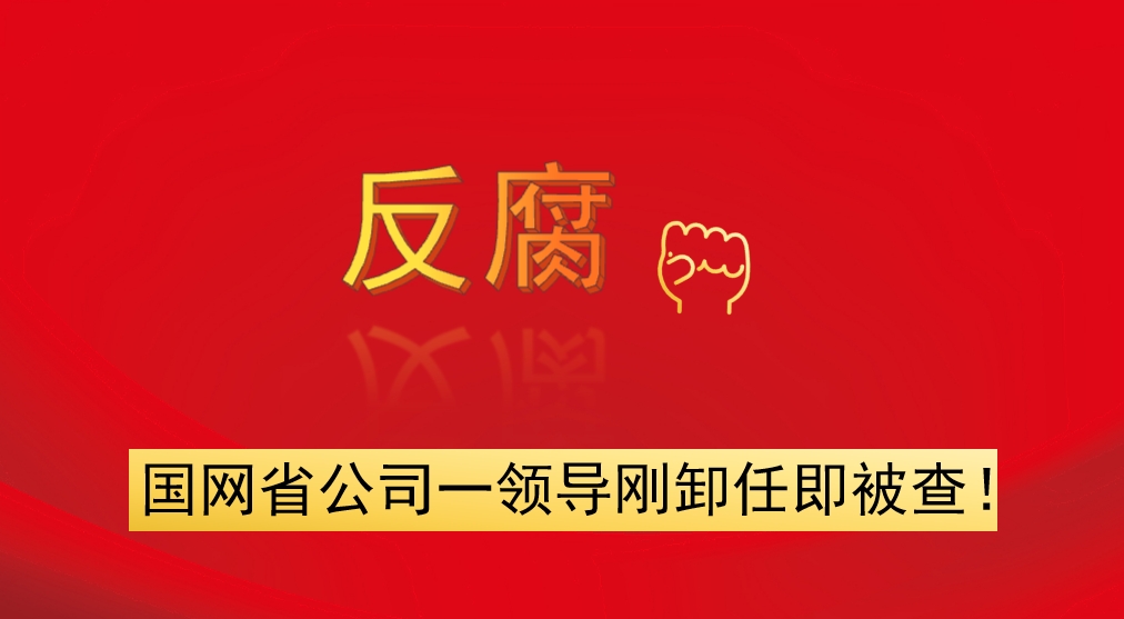 國(guó)網(wǎng)省公司一領(lǐng)導(dǎo)剛卸任即被查！